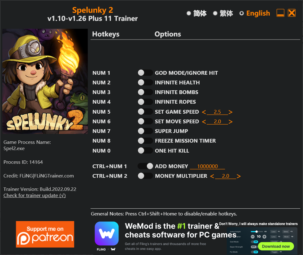 Spelunky 2 Trainer