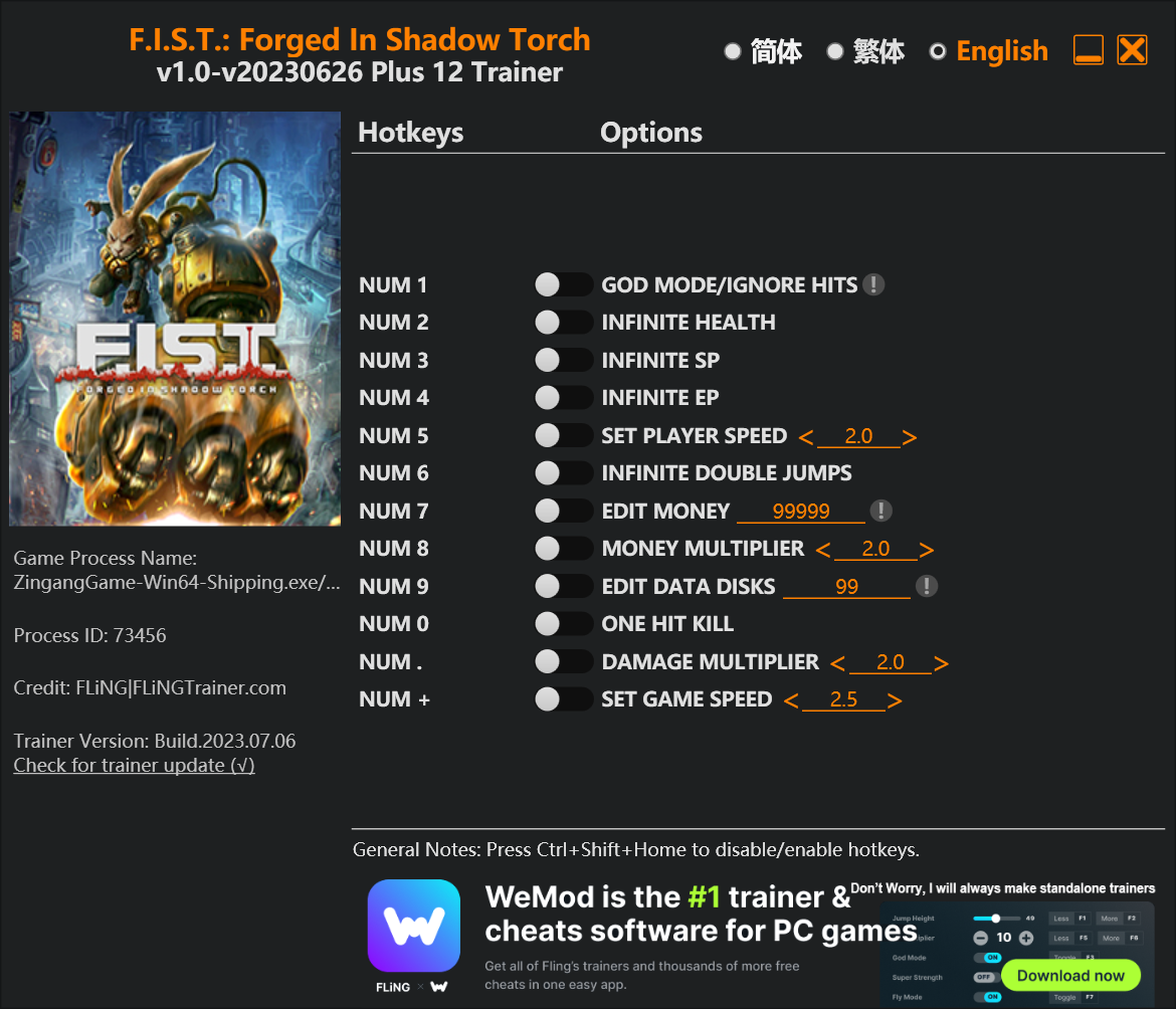 F.I.S.T.: Forged In Shadow Torch Trainer