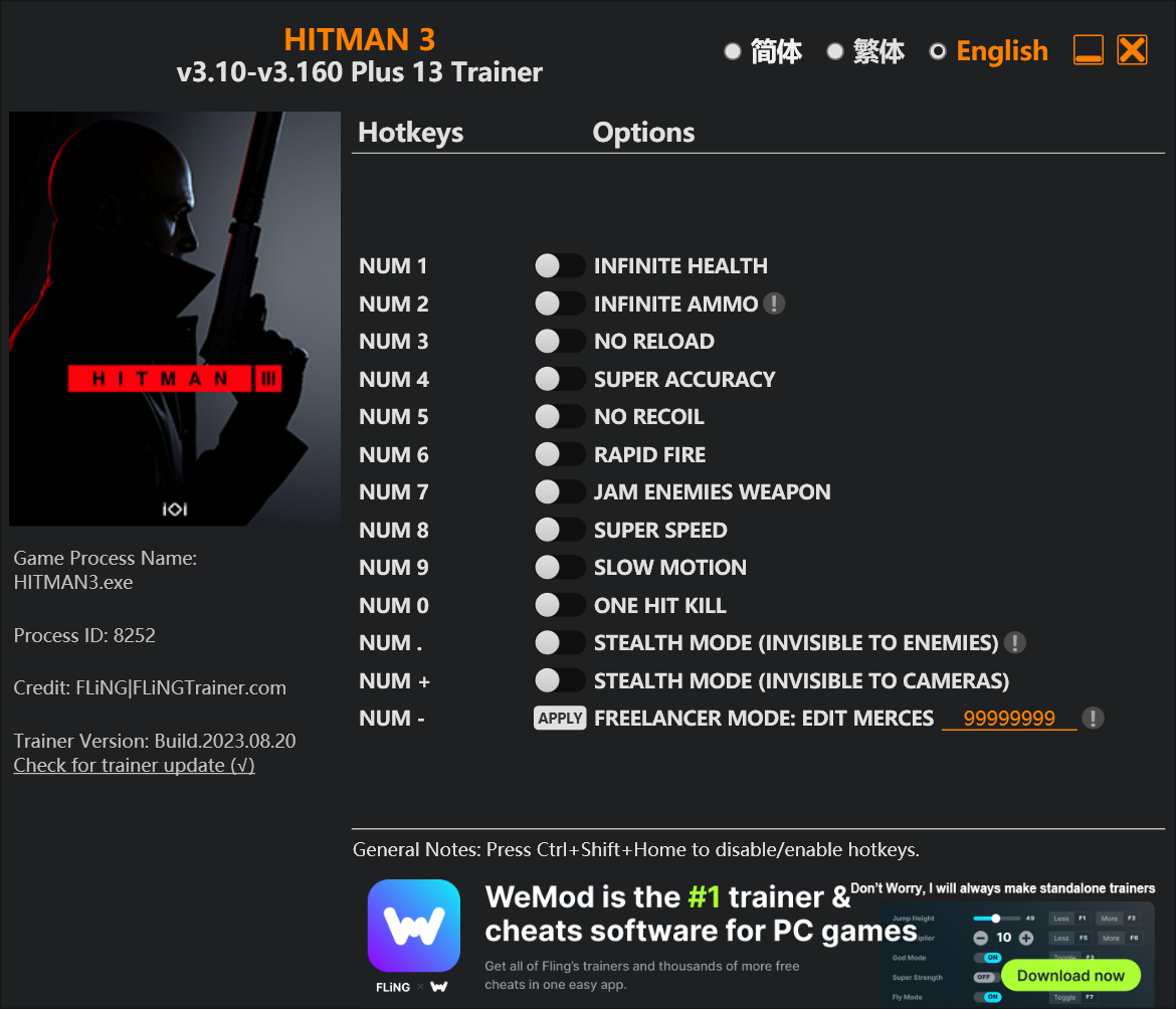 HITMAN 3 Trainer