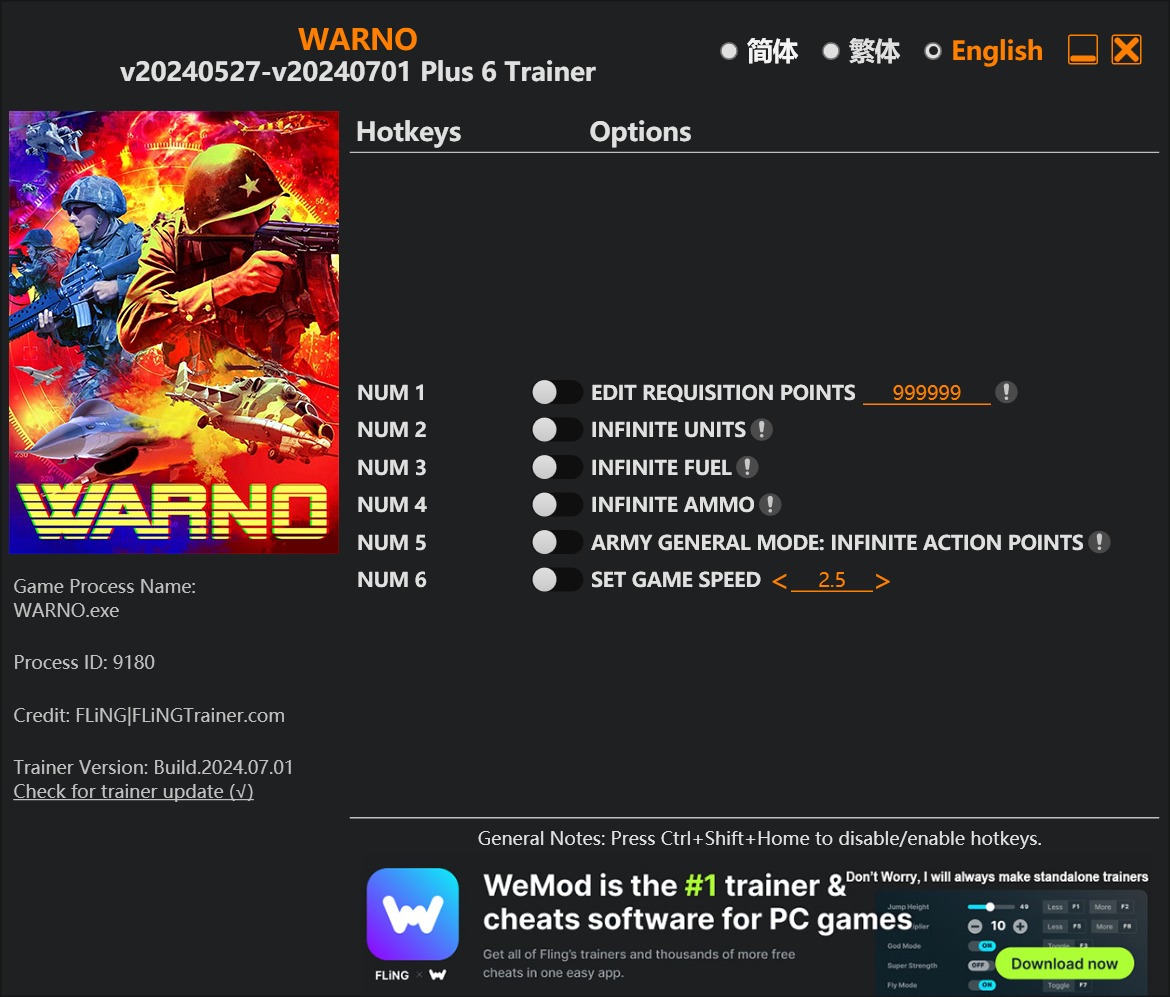 WARNO Trainer